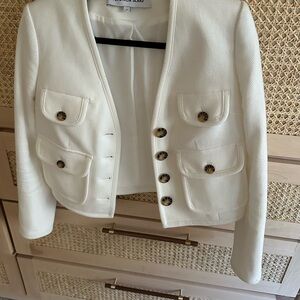 White Veronica Beard Jacket